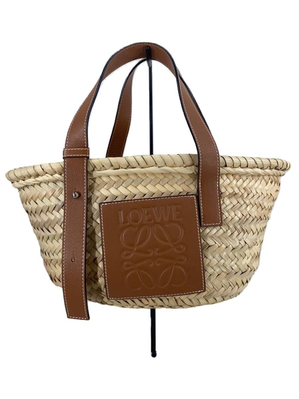 Loewe Anagram Basket Bag Tote Beige Tan